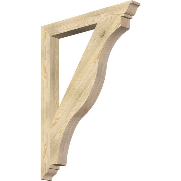 Ekena Millwork Funston Traditional Rough Sawn Bracket, Douglas Fir, 4"W x 36"D x 48"H BKT04X36X48FST01RDF - main